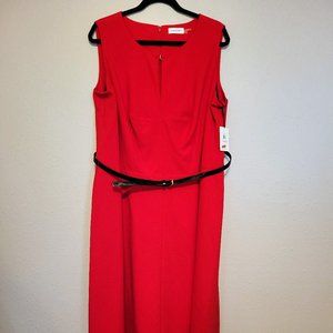 Calvin Klein A-Line Sleeveless Dress 18W
